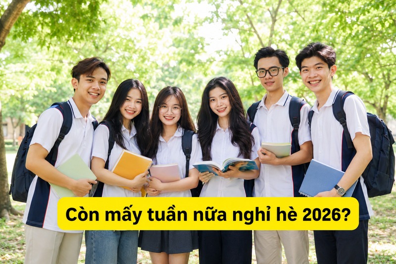 Học sinh dự kiến còn khoảng 3 tuần nữa sẽ bước vào kỳ nghỉ hè 2026 nếu tính từ ngày 11/5/2026. 